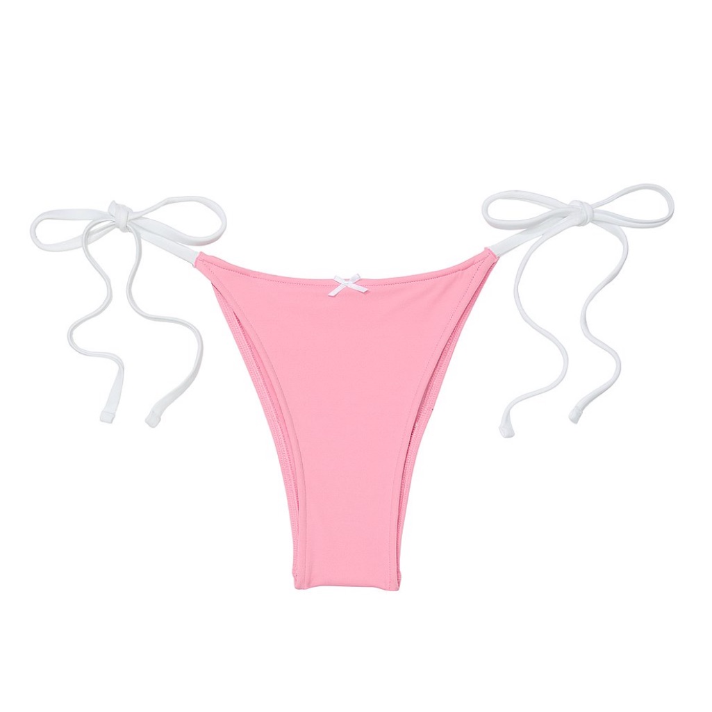 Frankie’s Bikinis X Pink String Bikini Bottom